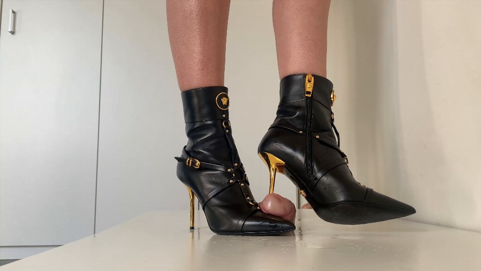 High Heels Goddess Lady Latisha - Lady Latisha - Exklusive Compilation - Versace Stiletto Boots - Cock Trampling - POV -Vol. 1